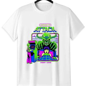 Vaporwave Horror T-Shirt | Retro Arcade Monster Graphic Tee
