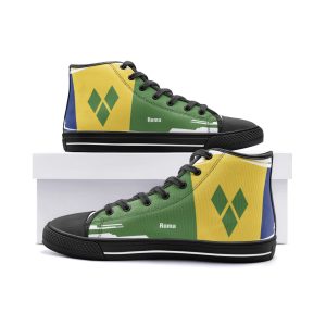 Color Block High Tops | Geometric Sneakers