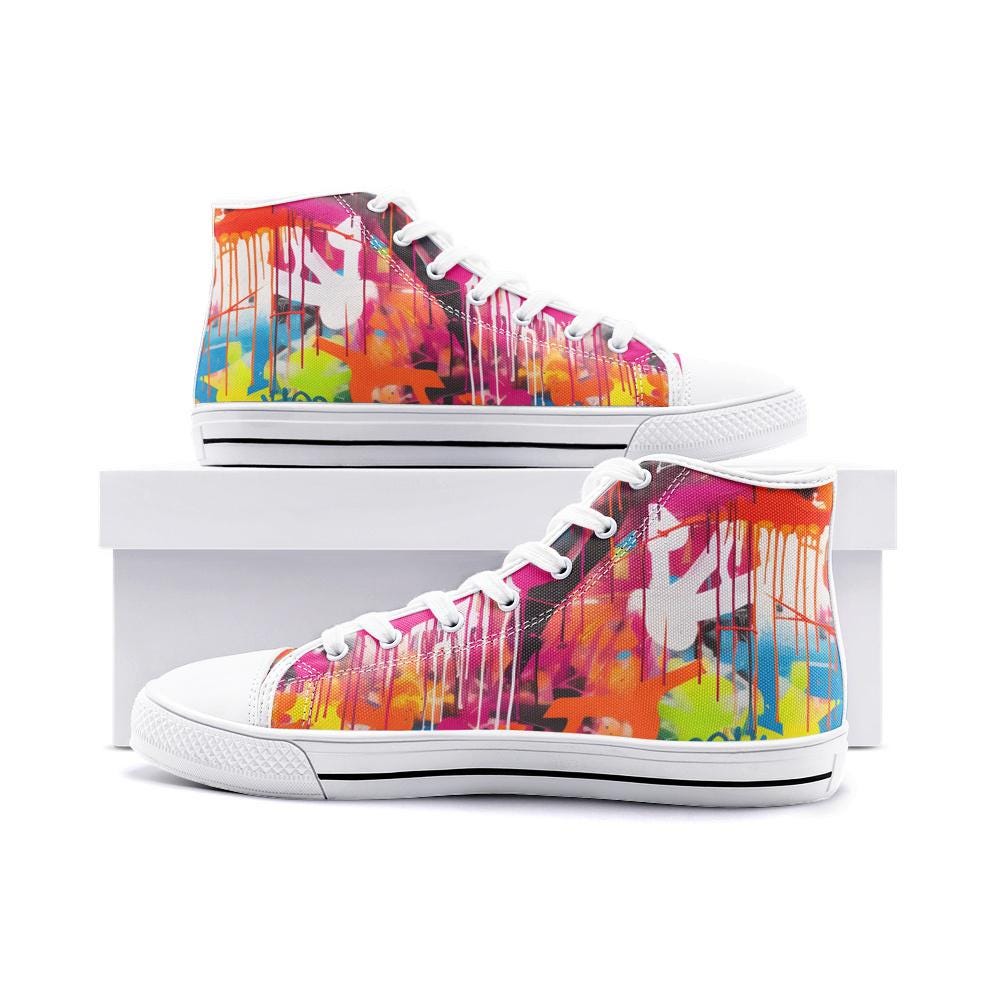 Graffiti High Tops | Color Splash Sneakers