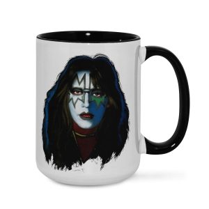 KISS Glam Rock Mug - Iconic Band Face Art Cup