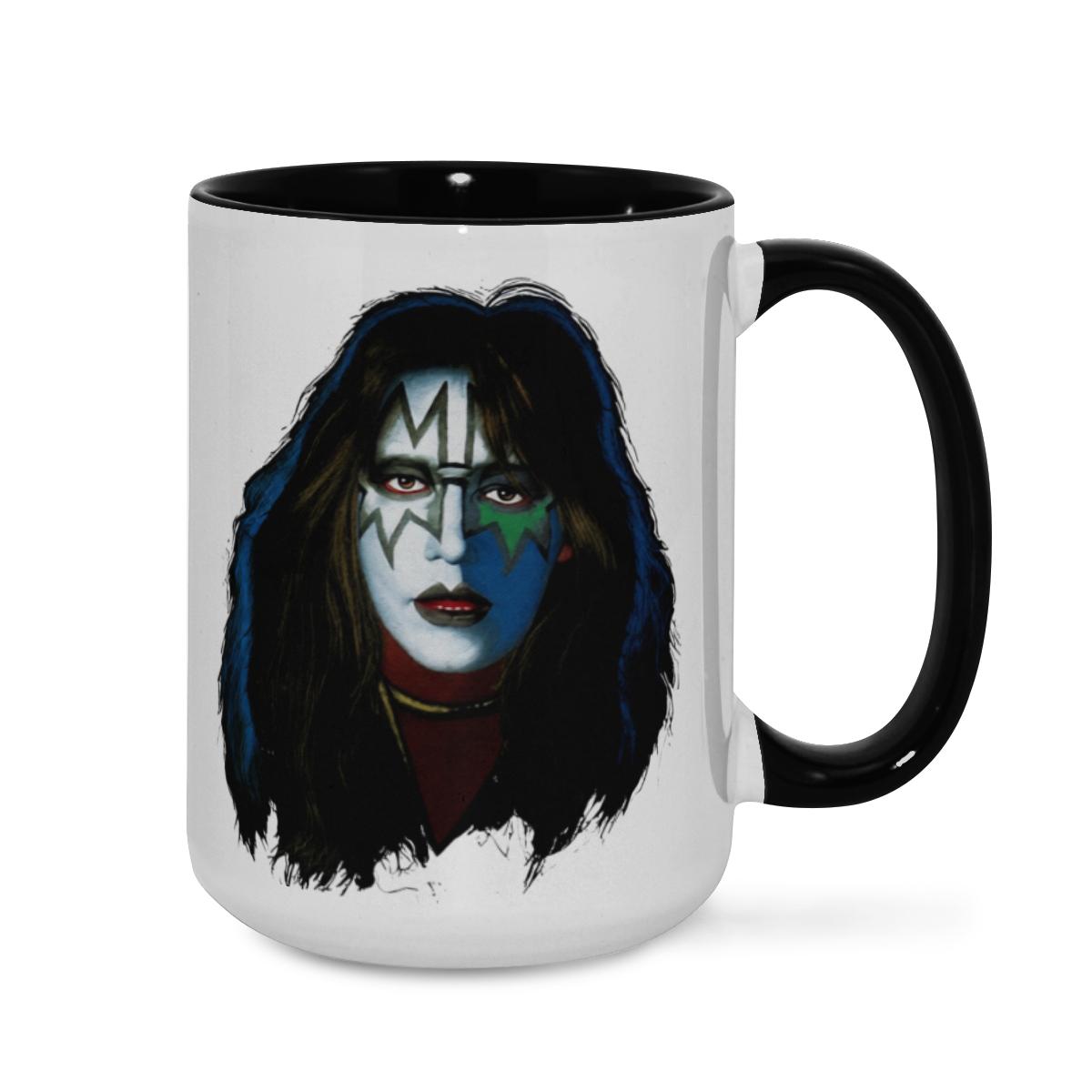 KISS Glam Rock Mug - Iconic Band Face Art Cup