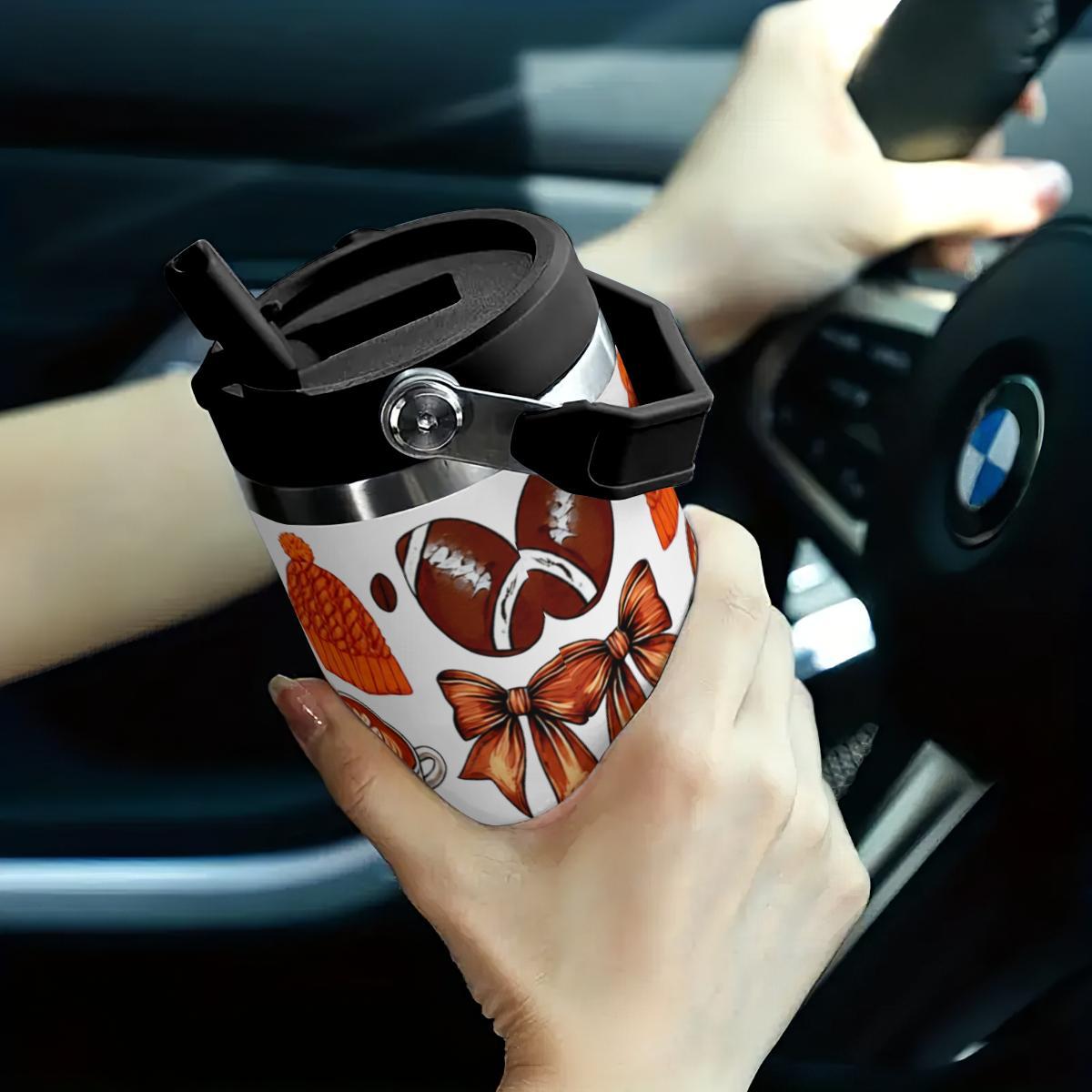 Cozy Fall Tumbler - Pumpkin Sweater Coffee Insulated Cup - Image 3