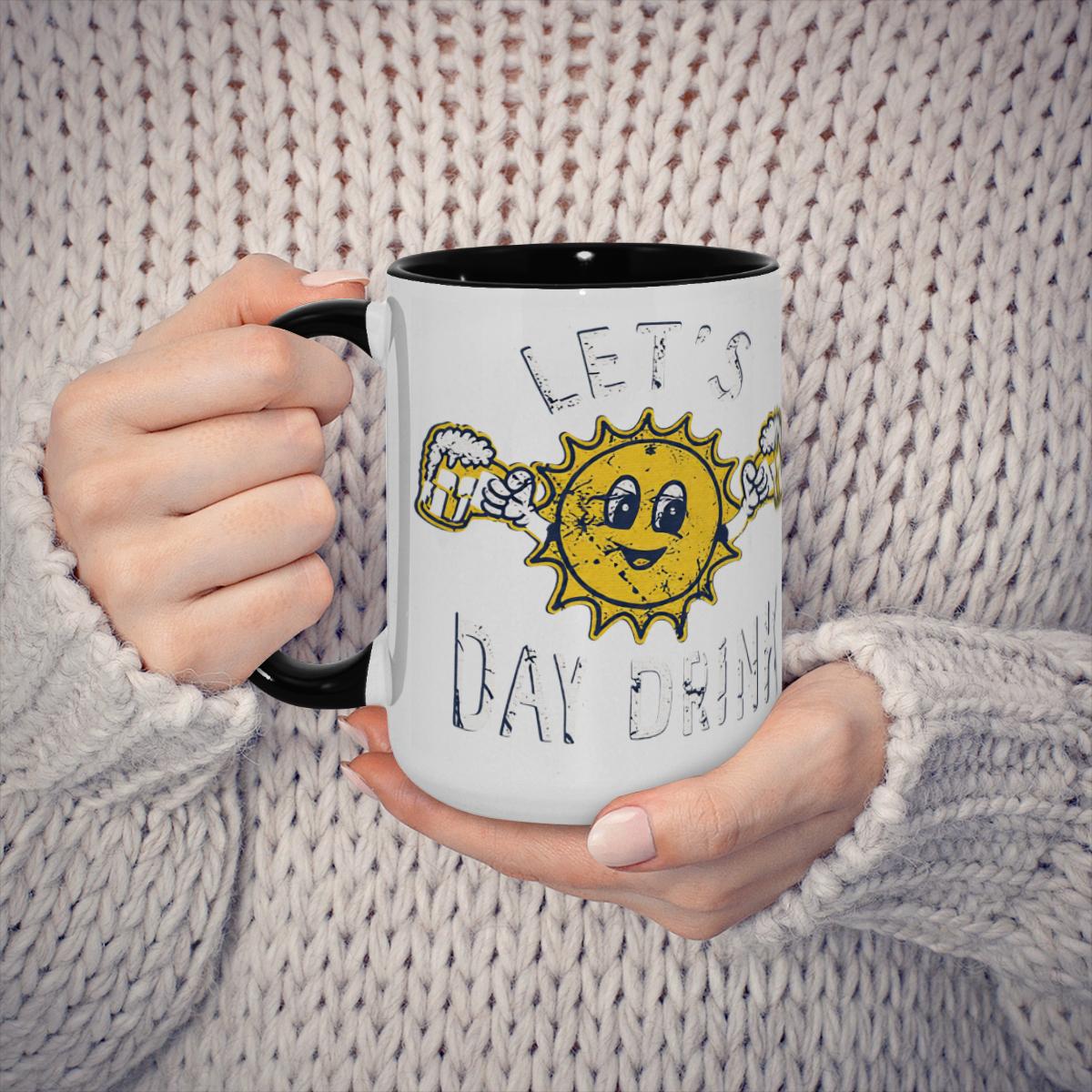 ‘Let’s Day Drink’ Mug - Retro Beer Humor Cup - Image 4