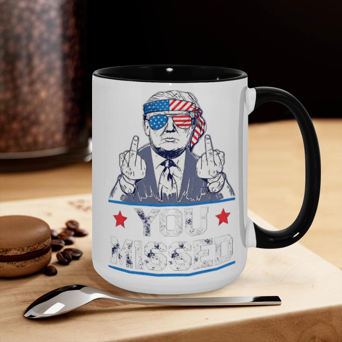 ‘You Missed’ Mug - Edgy American Flag Cup - Image 3