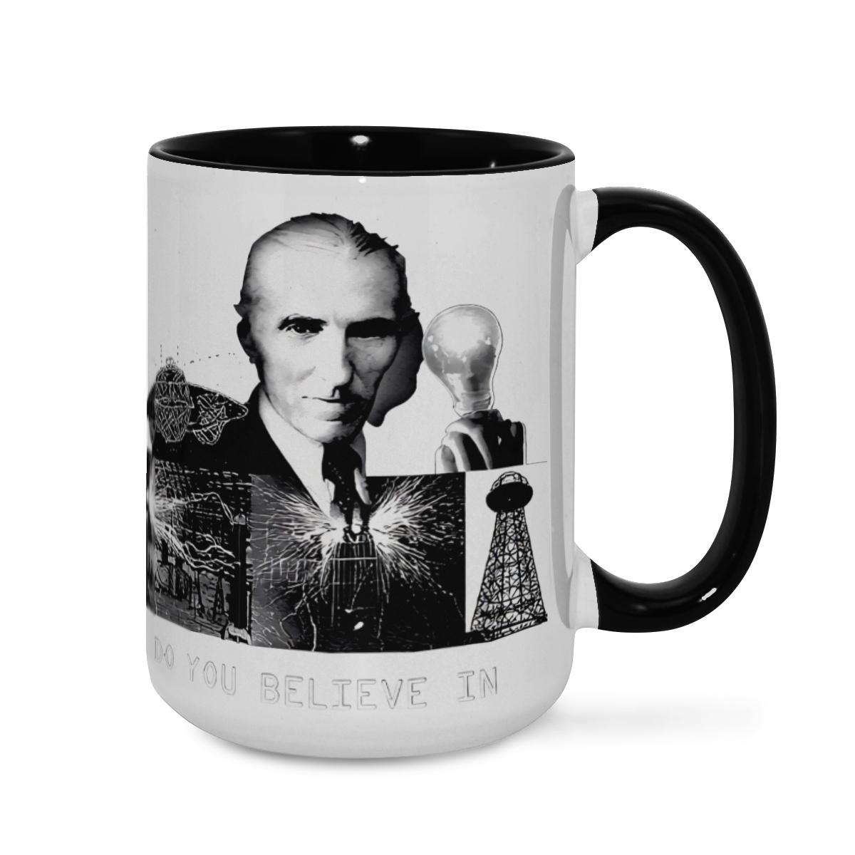 Nikola Tesla Mug - Retro Electrical Science Cup