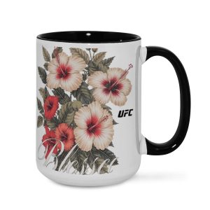 UFC Hibiscus Mug - Vintage Floral MMA Cup