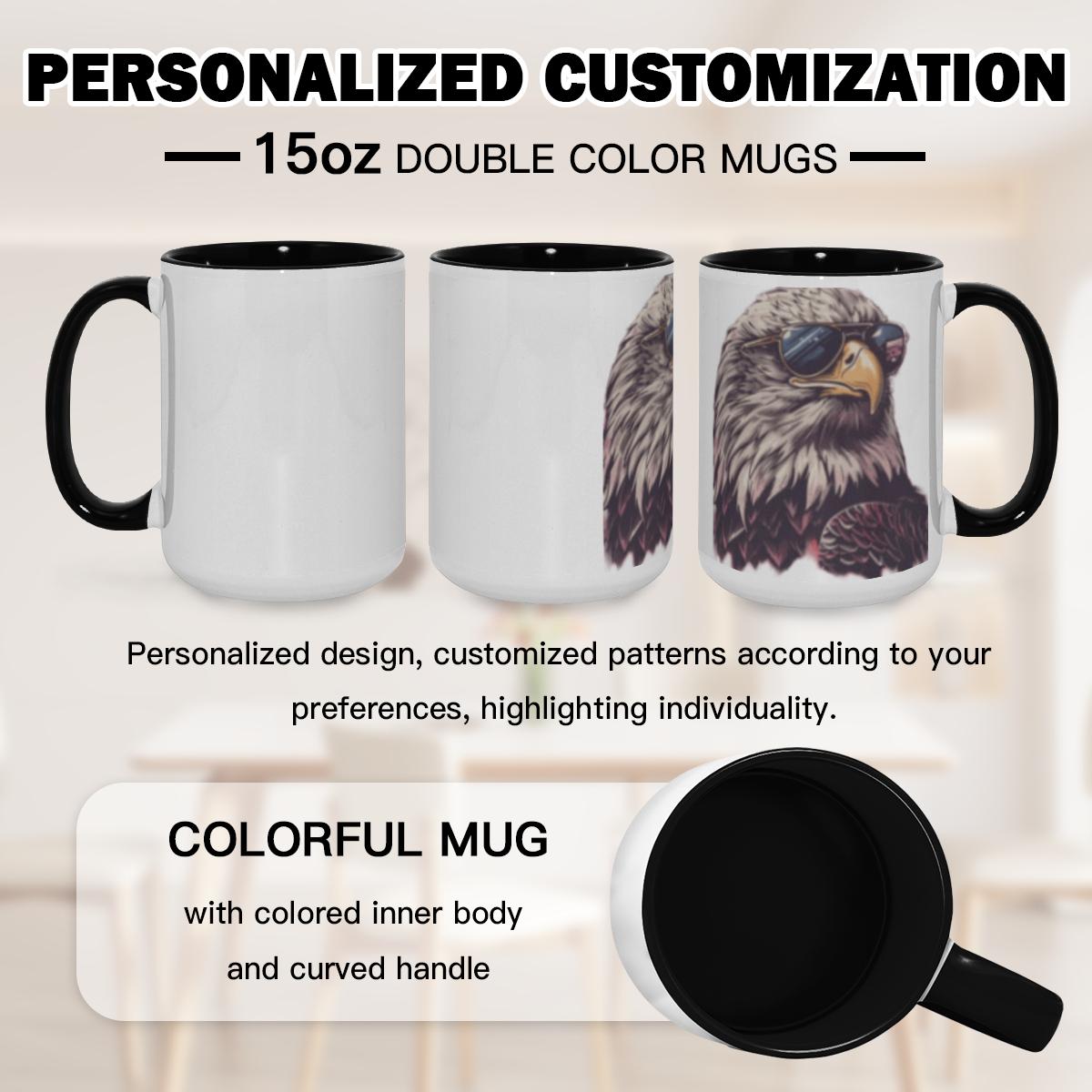 American Eagle Sunglasses Mug - Patriotic USA Cup - Image 2