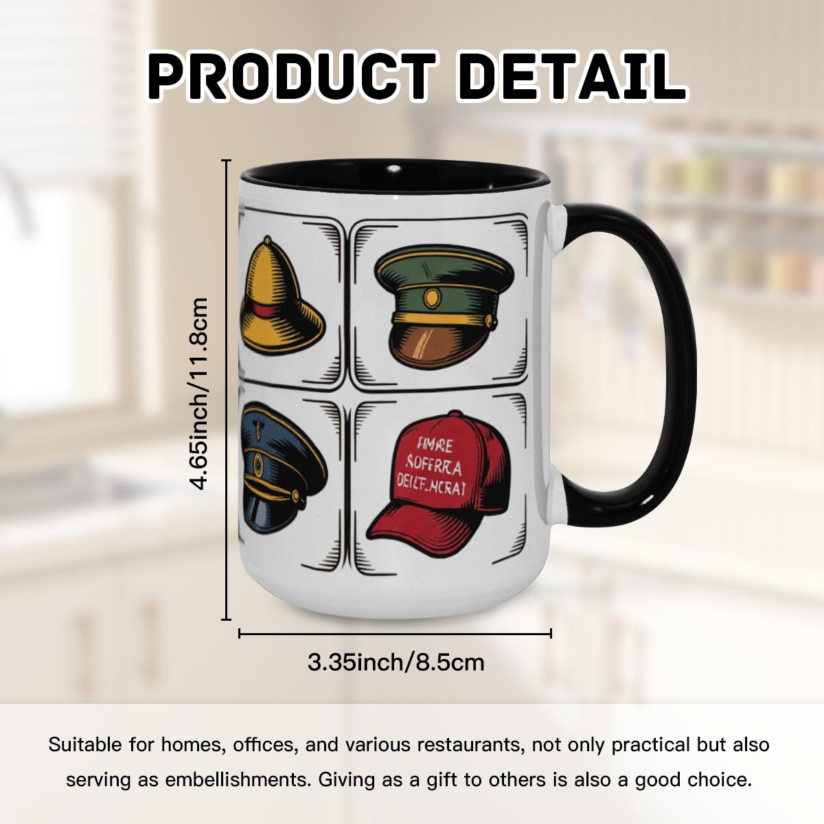 Vintage Hat Collection Mug - Retro Style Cup - Image 8