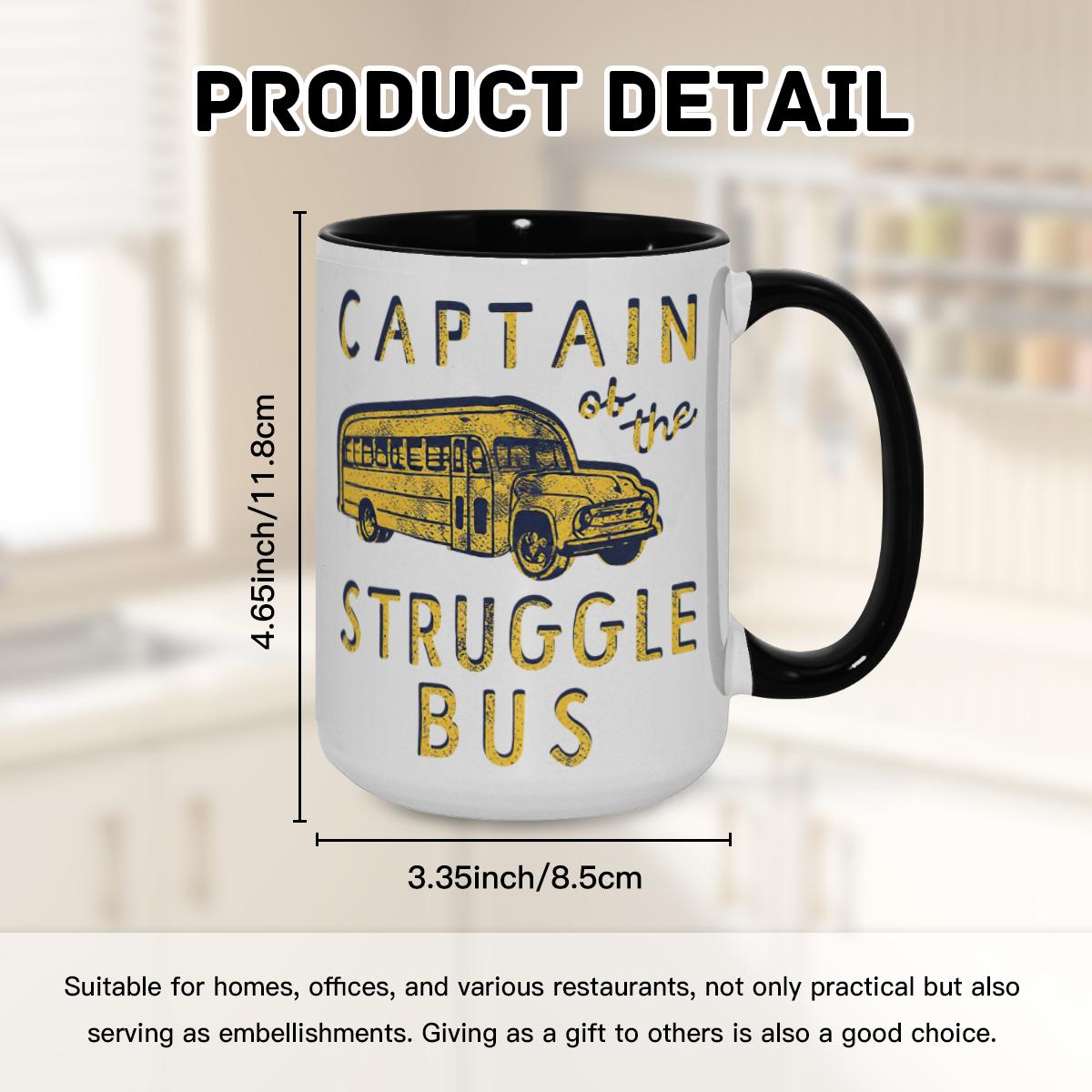 ‘Struggle Bus Captain’ Mug - Humorous Relatable Cup - Image 8