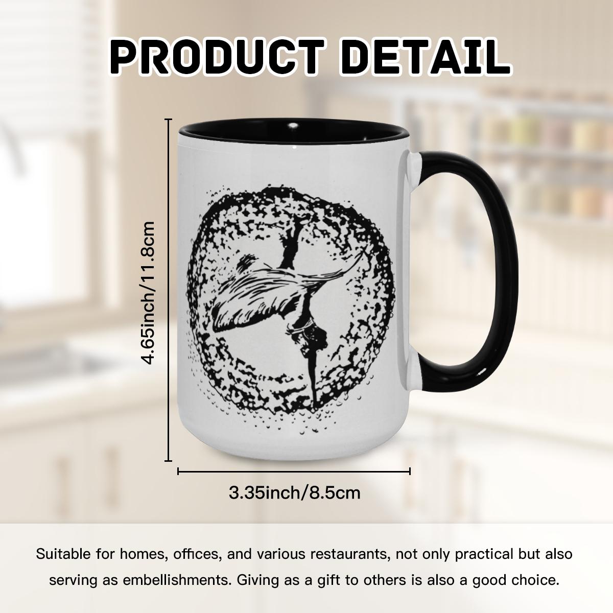 Ballerina Mug - Abstract Dance Art Coffee Cup - Image 8