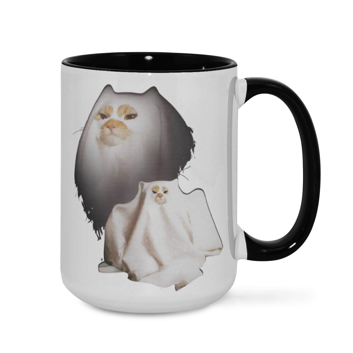 Ghost Cat Duo Mug - Funny Halloween Feline Cup