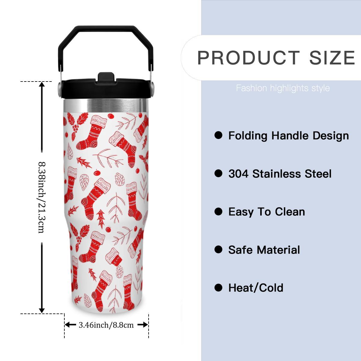 Retro Christmas Stocking Tumbler - Holiday Cup Gift - Image 6