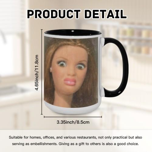 Disgusted Barbie Face Mug - Hilarious Coffee Cup Gift - Image 6
