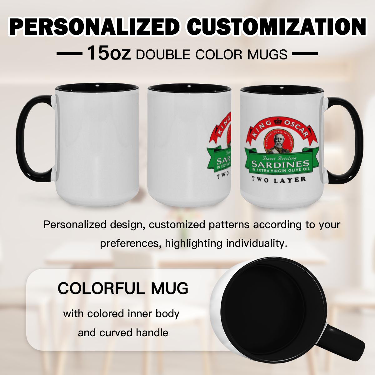 King Oscar Sardines Mug - Retro Seafood Art Cup - Image 2