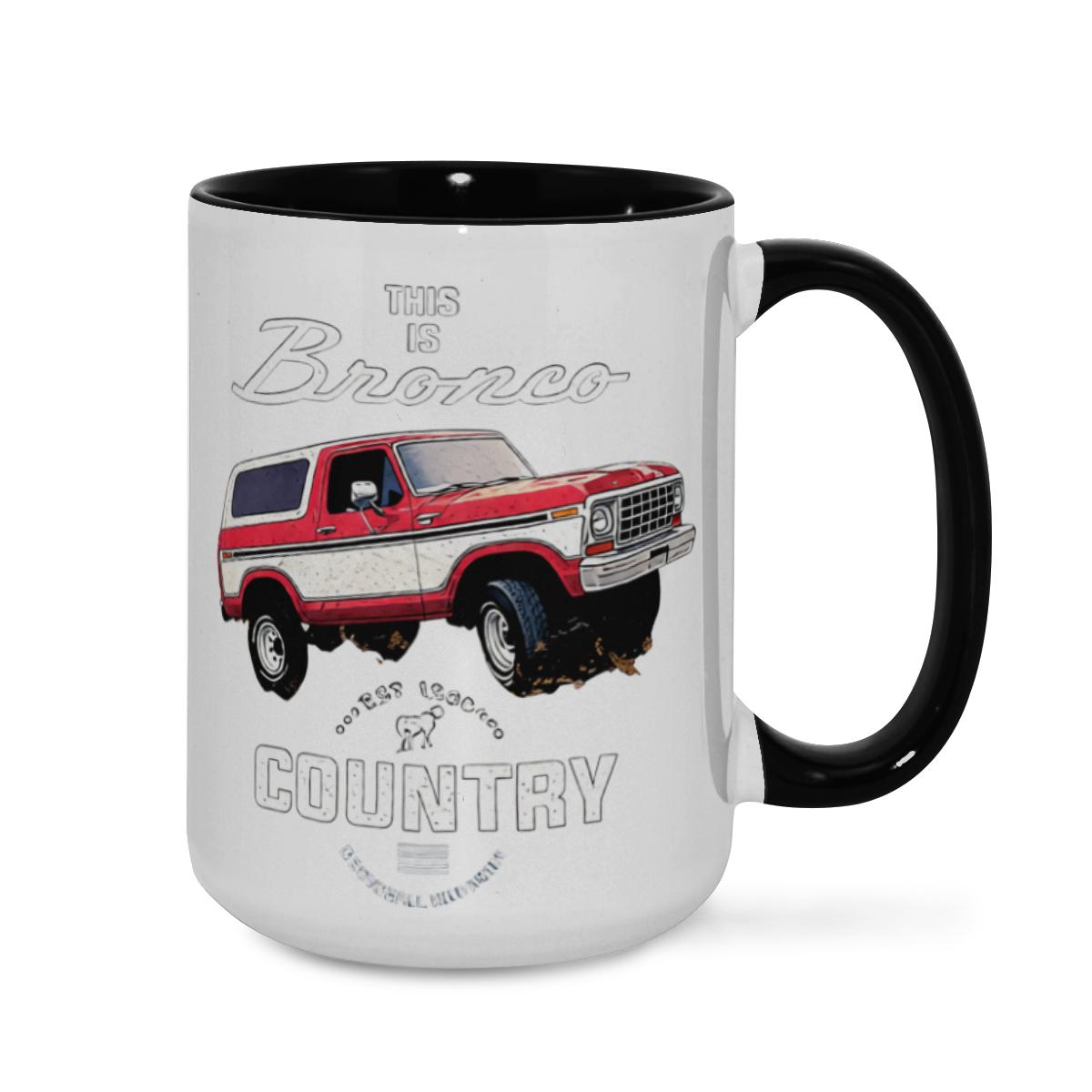 Retro Bronco Mug - Vintage SUV Americana Coffee Cup