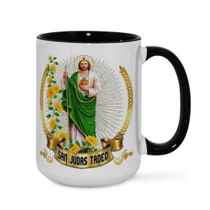 San Judas Tadeo Mug - Religious Saint Sunflower Cup