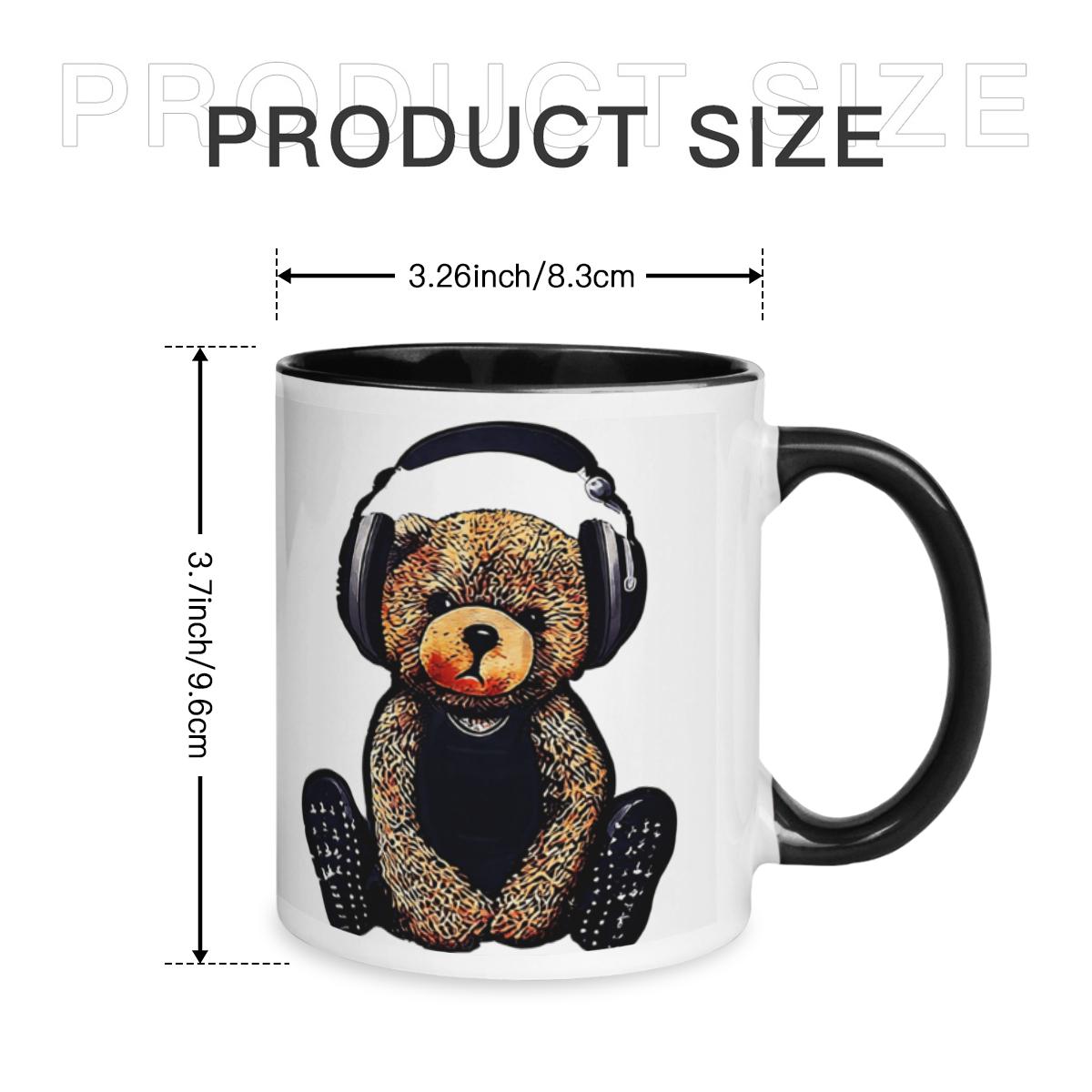 Teddy Bear Headphones Mug - Streetwear Music Lover Coffee Cup - Image 6