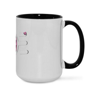 Pink Lightning Bolt Mug - Retro Stylish Cup