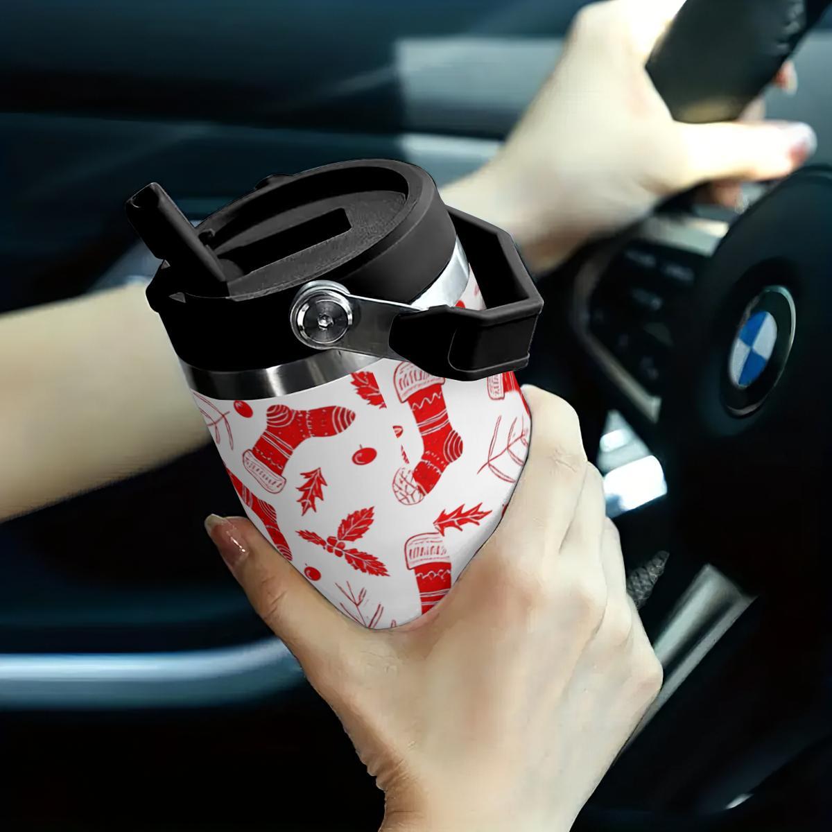 Retro Christmas Stocking Tumbler - Holiday Cup Gift - Image 3