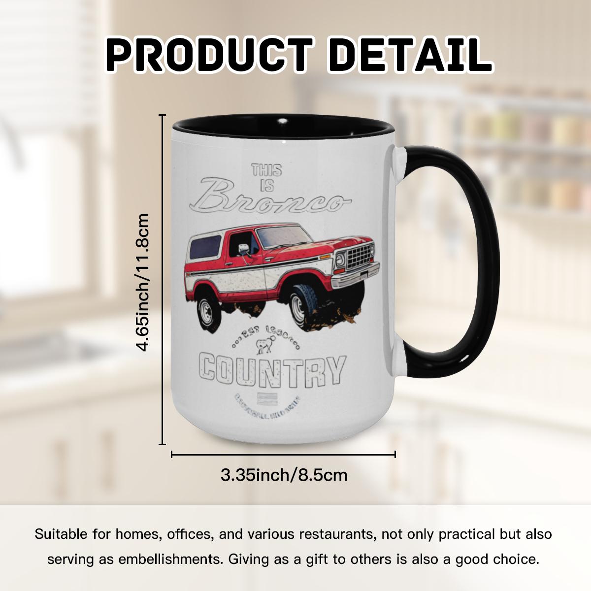 Retro Bronco Mug - Vintage SUV Americana Coffee Cup - Image 8