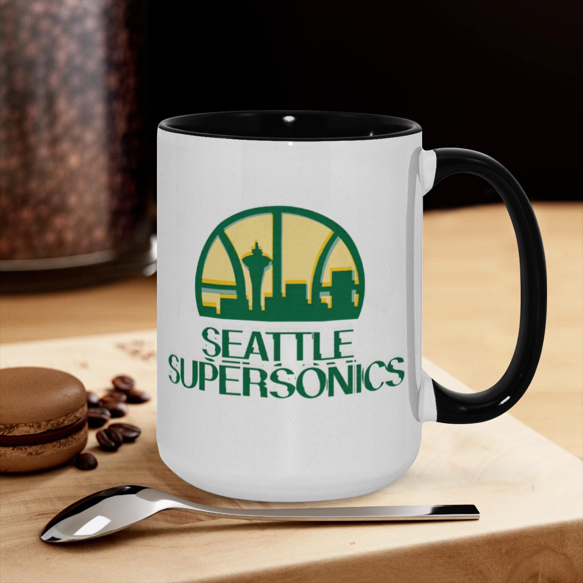 Seattle SuperSonics Mug - NBA Retro Team Coffee Cup - Image 3
