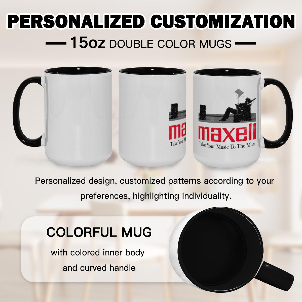 Maxell ‘Take Music To Max’ Mug - Retro Audio Brand Cup - Image 2