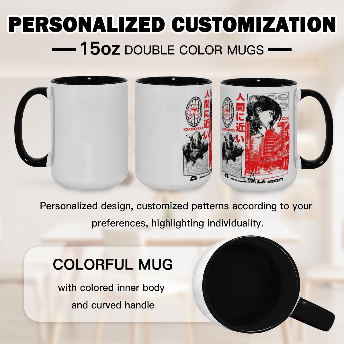 Cyberpunk Anime Mug - Retro Manga Sci-Fi Cup - Image 2