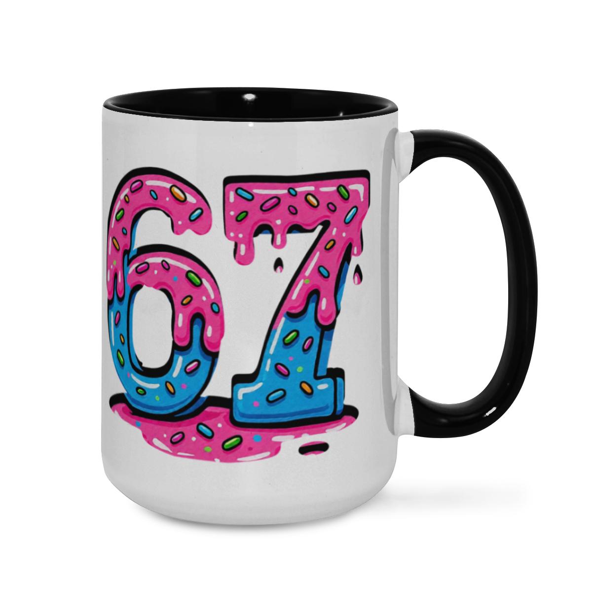 67 Graffiti Mug - Colorful Dripping Street Cup