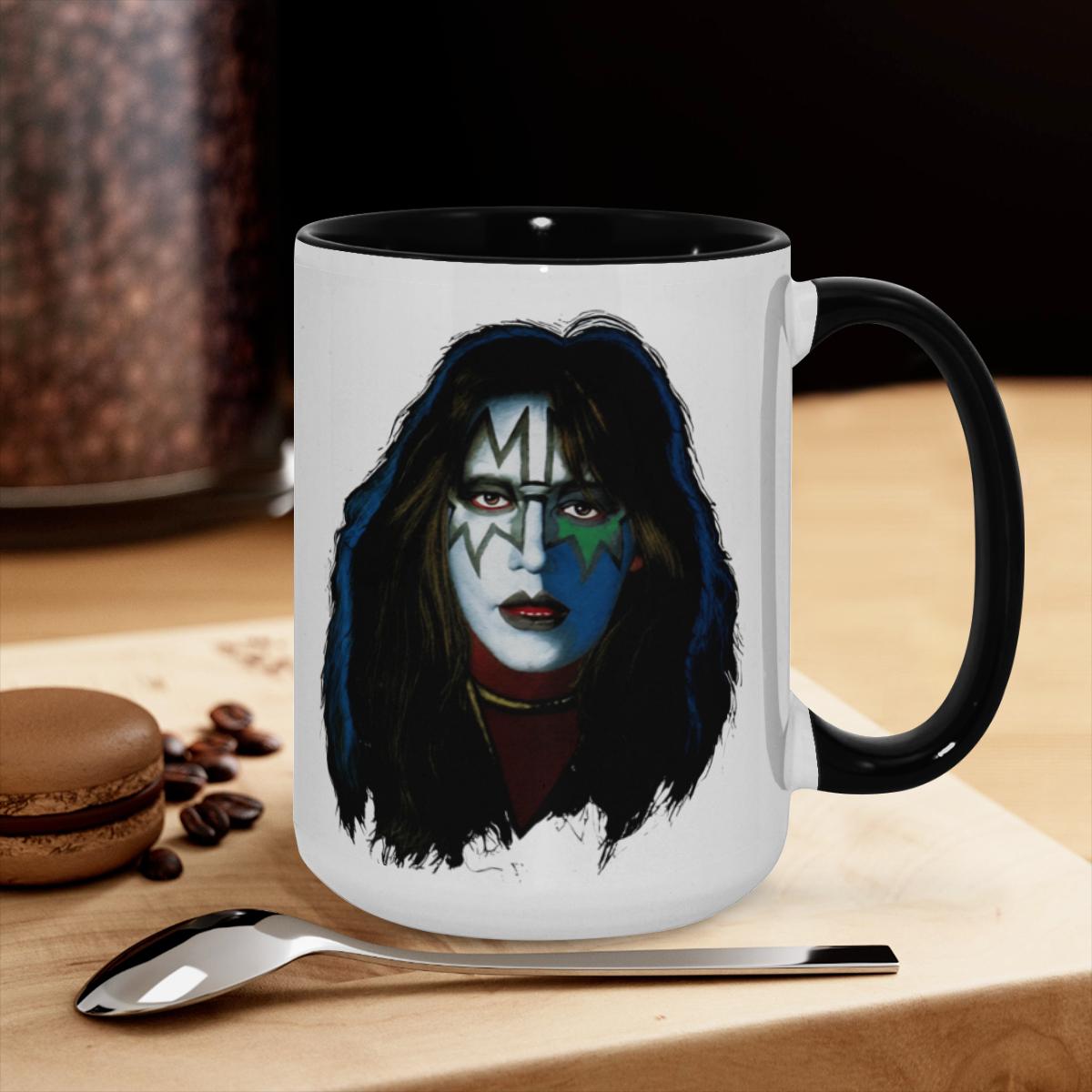 KISS Glam Rock Mug - Iconic Band Face Art Cup - Image 3