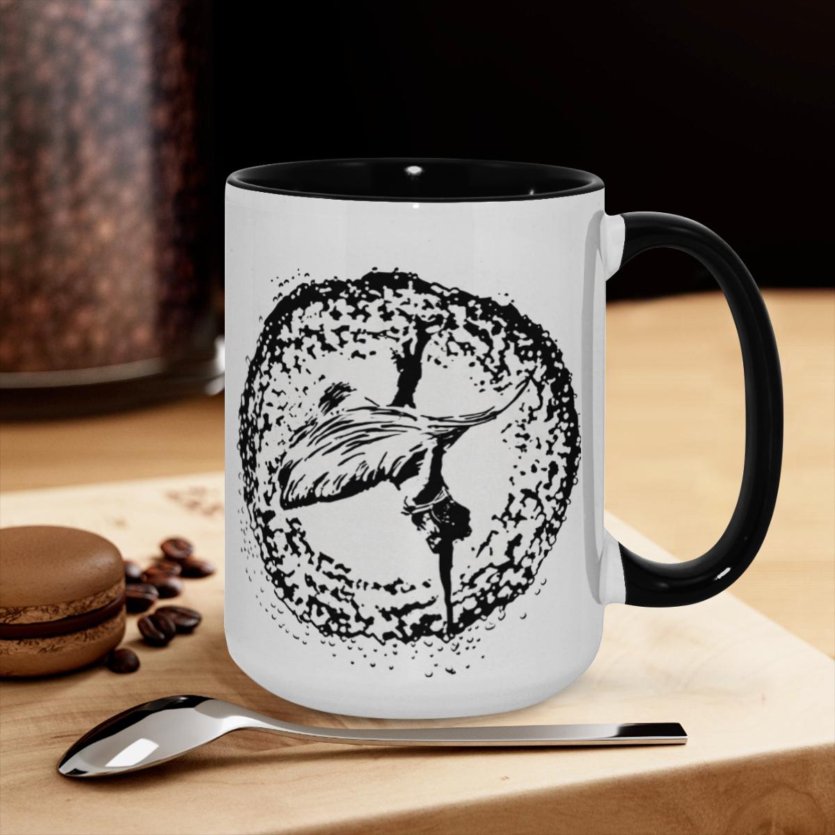Ballerina Mug - Abstract Dance Art Coffee Cup - Image 3