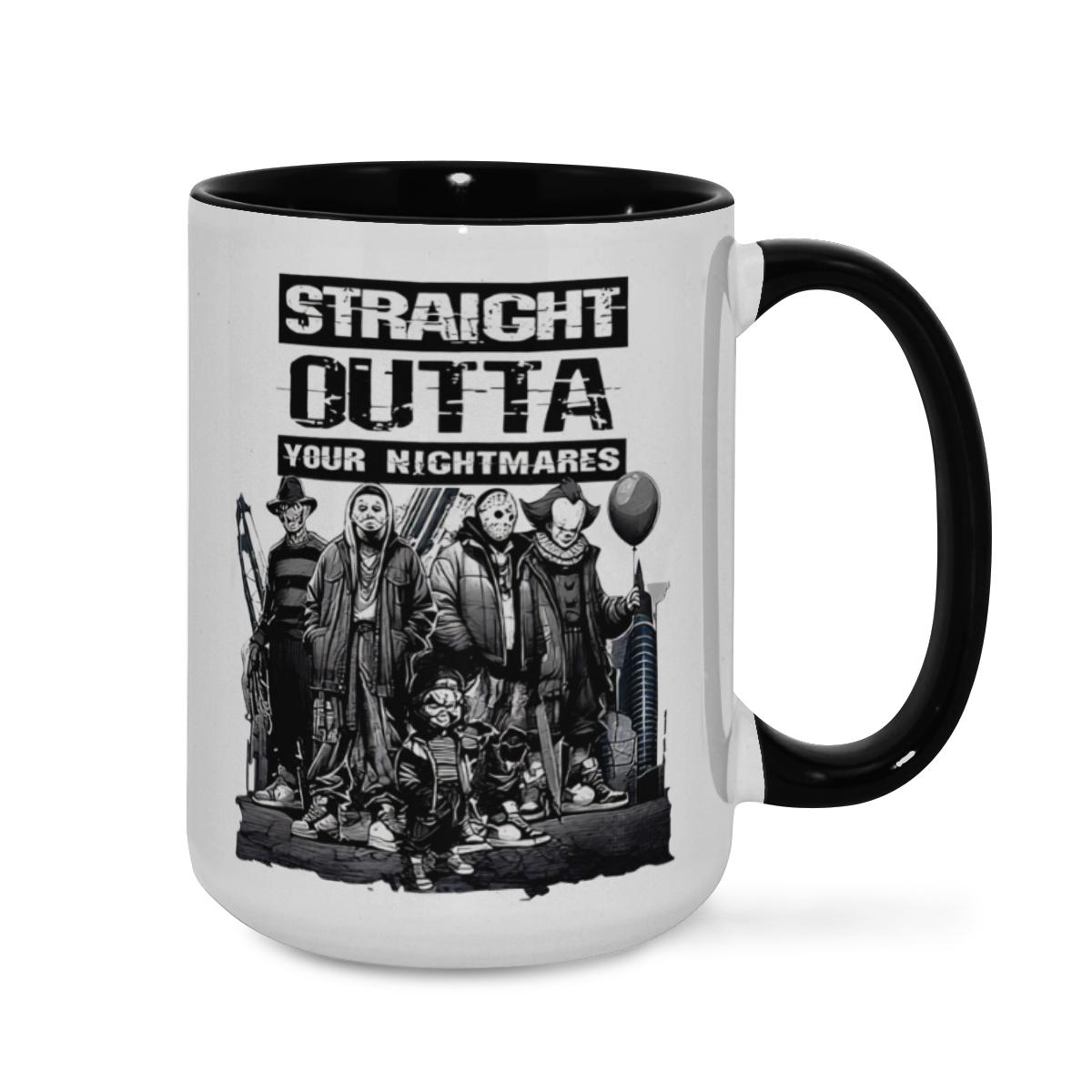 Horror Villains Mug - Straight Outta Nightmares Cup