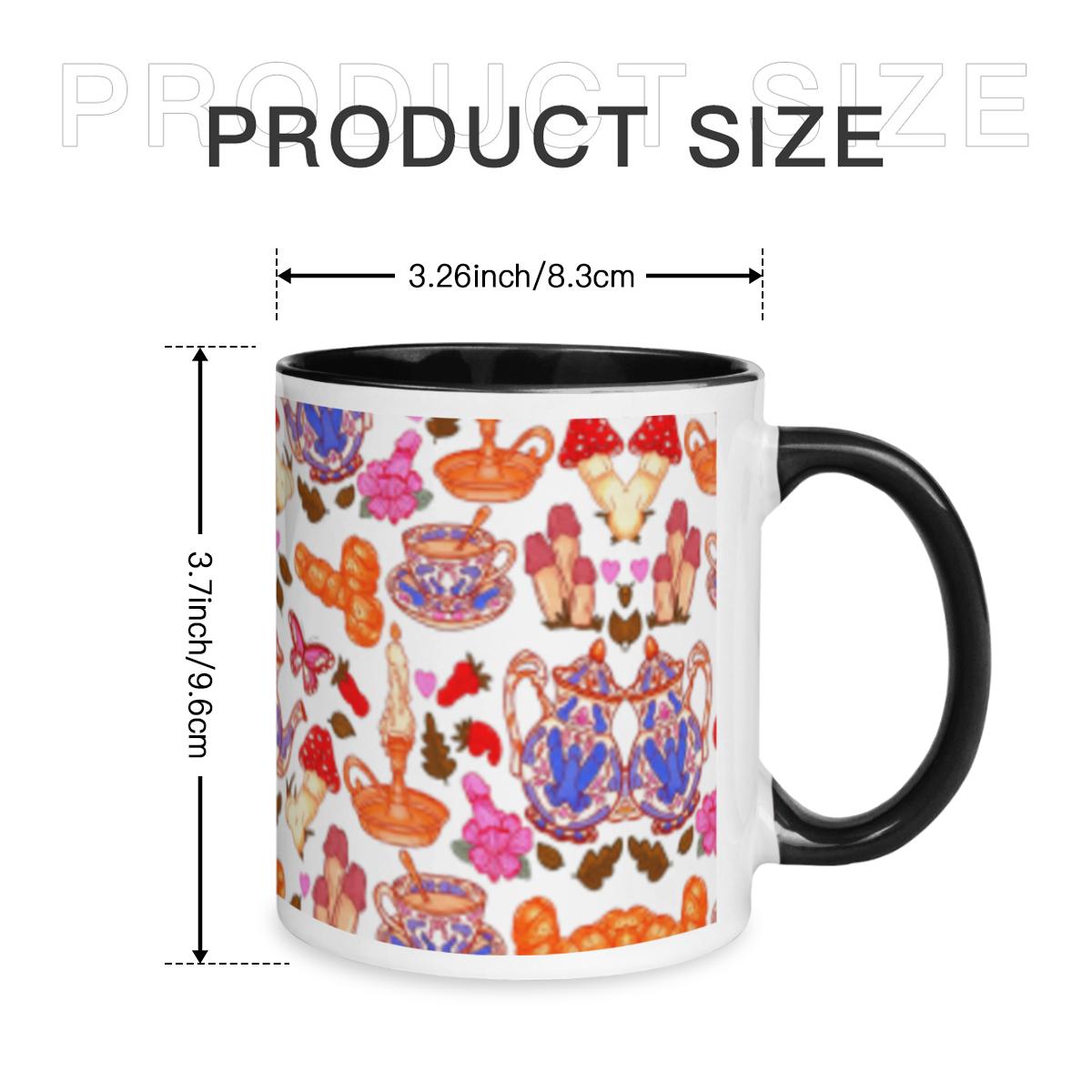 Mushroom Strawberry Mug - Vintage Whimsical Ceramic Coffee Cup - Image 6