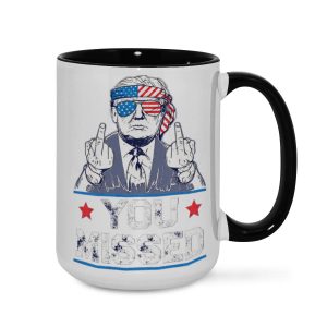‘You Missed’ Mug - Edgy American Flag Cup