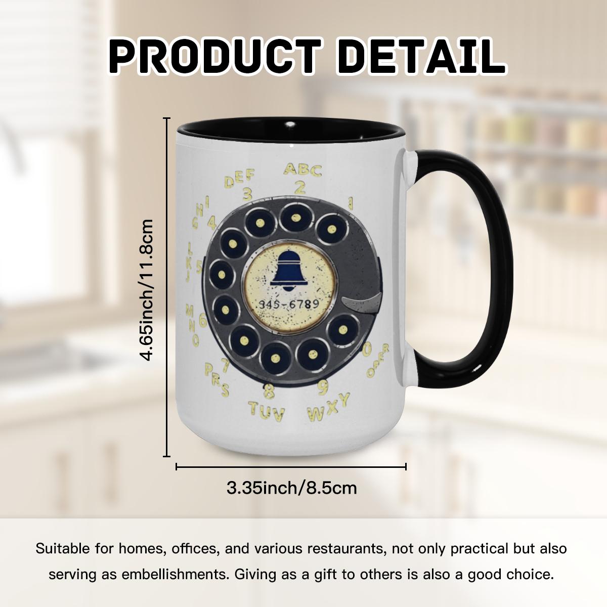Rotary Phone Mug - Retro 80s 90s Nostalgia Cup - Image 8