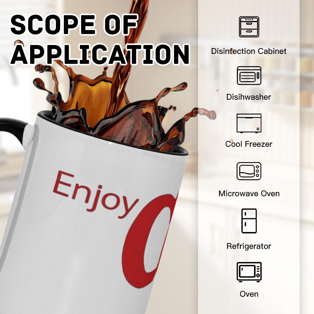 Retro Red Logo Mug - Classic Soda Brand Cup - Image 5