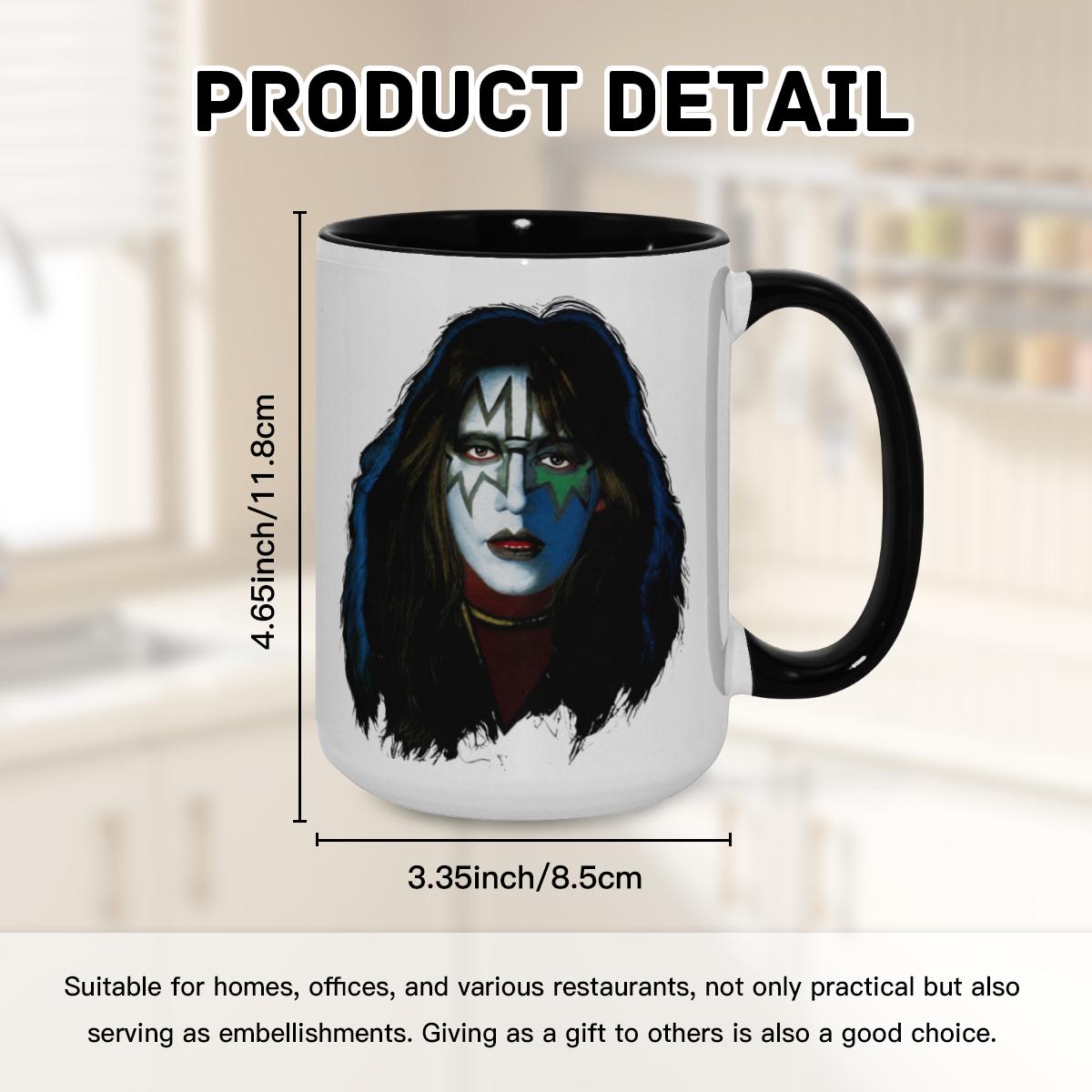 KISS Glam Rock Mug - Iconic Band Face Art Cup - Image 8