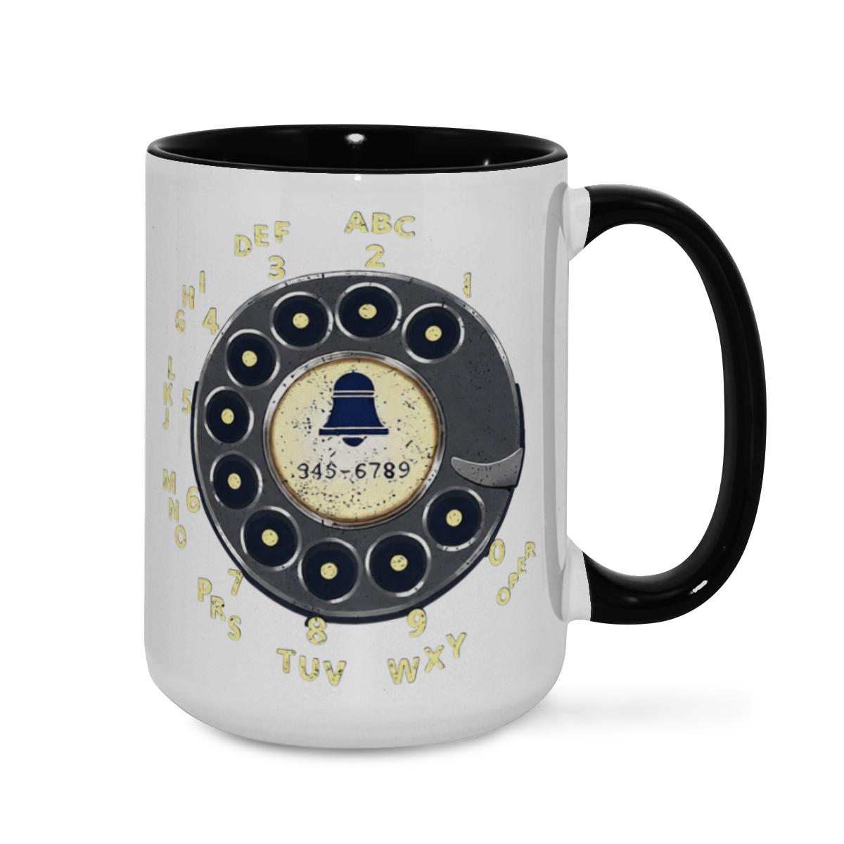 Rotary Phone Mug - Retro 80s 90s Nostalgia Cup