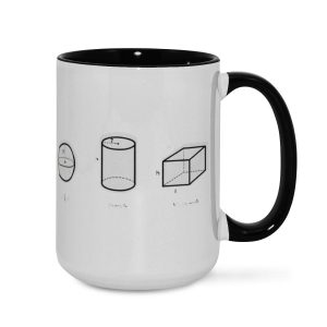 Math Formulas Mug - Geometry Equations Coffee Cup