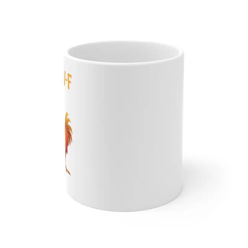 F-Caw-F Chicken Mug - Funny Ceramic Coffee Cup Gift - Image 5