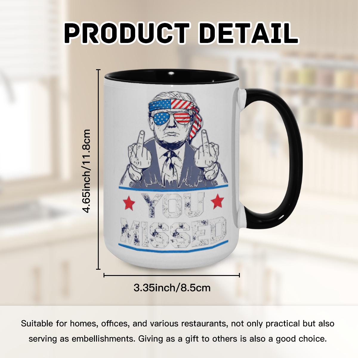 ‘You Missed’ Mug - Edgy American Flag Cup - Image 8