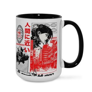 Cyberpunk Anime Mug - Retro Manga Sci-Fi Cup