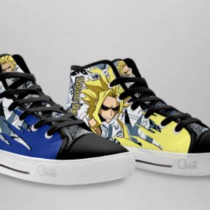 Hand-Painted Anime Inspired High Top Canvas Sneakers Custom Shoes