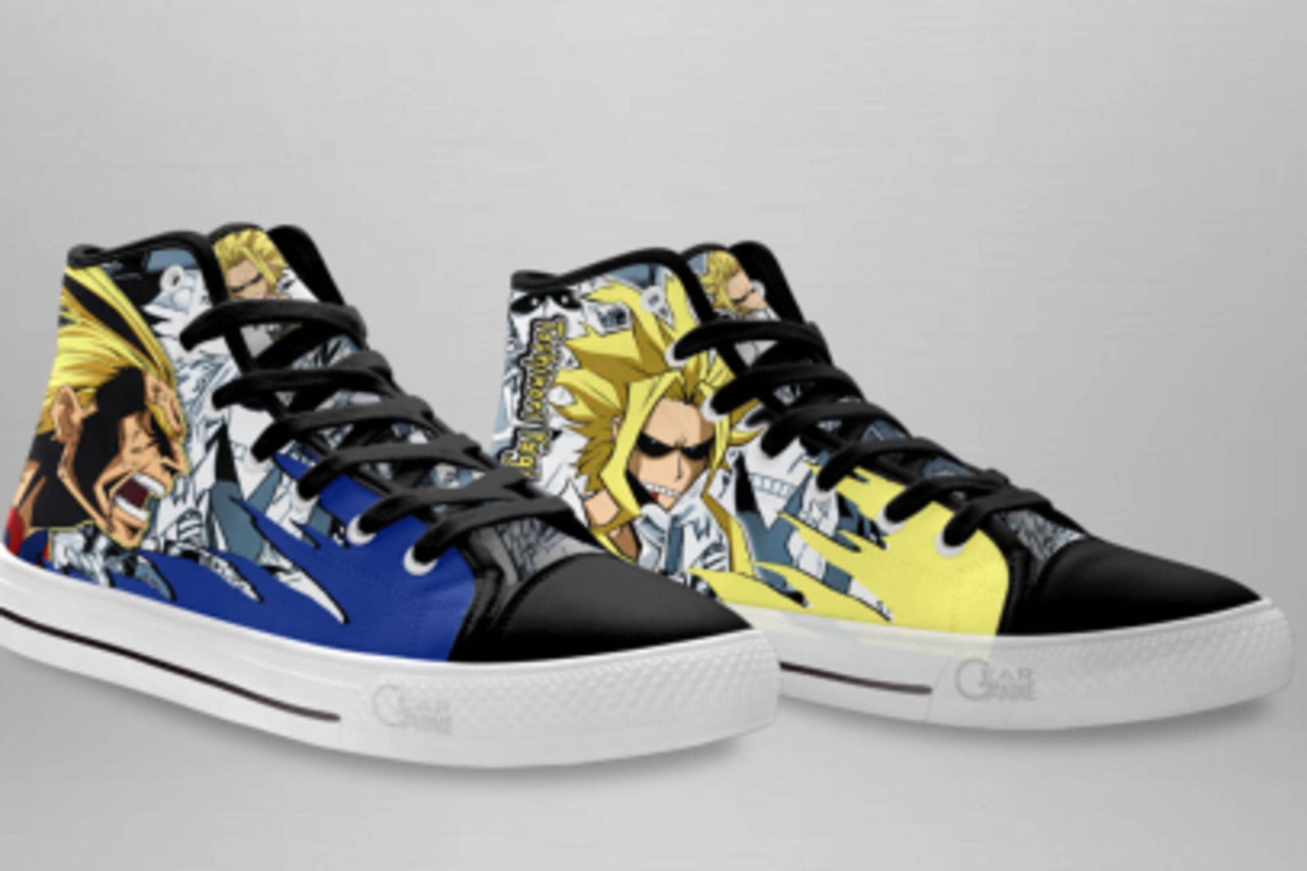 Hand-Painted Anime Inspired High Top Canvas Sneakers Custom Shoes