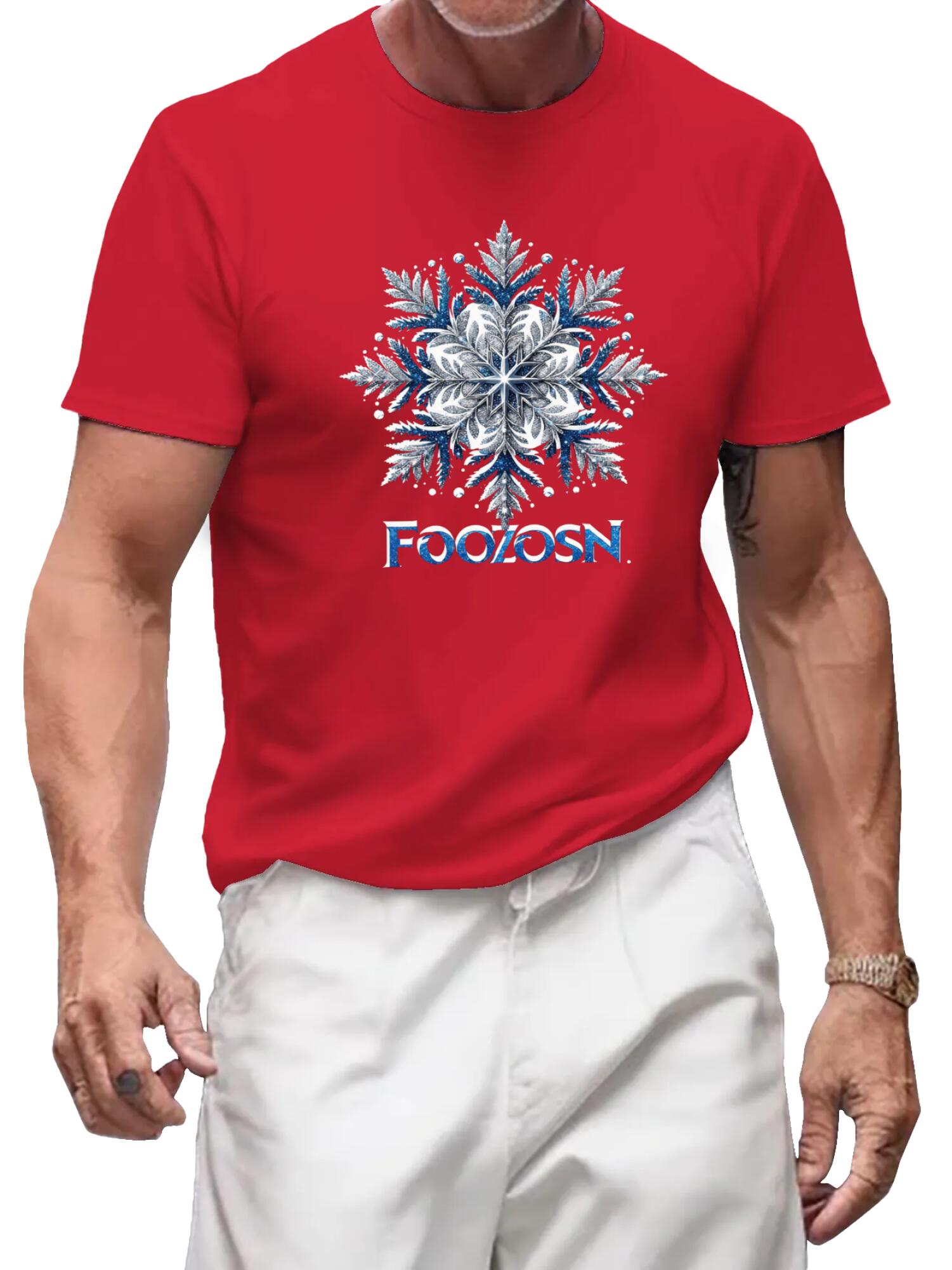 Merry Christmas Starburst T-Shirt - Festive Holiday Graphic Tee - Image 3