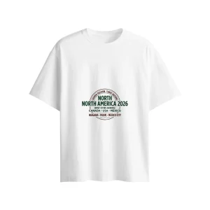 North America 2026 Soccer Graphic T-Shirt for Men | Canada USA Mexico Fan Tee