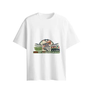 2026 North America Soccer Retro Jersey Graphic T-Shirt | Men’s Cotton Double-Sided Print