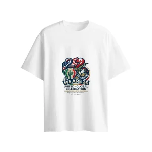 2026 World Cup Soccer Fan "We Are 26" Men's Premium Cotton T-Shirt | Double-Sided United Global Celebration Graphic Tee