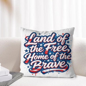 Lifestyle shot: the pillow cover on a white sofa, showing how the design complements home decor.